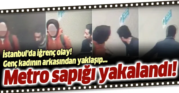 Son dakika: Pendik Metro istasyonunda mastürbasyon yapan sapık kamerada!