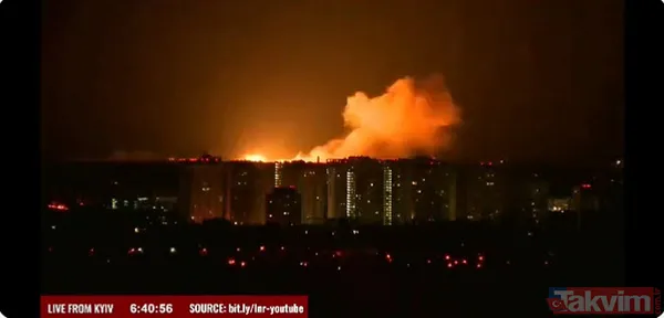 Rusya-Ukrayna savaşında son durum: Kiev akşam saatlerinde tekrar bombalandı: İşte o anlar - 1