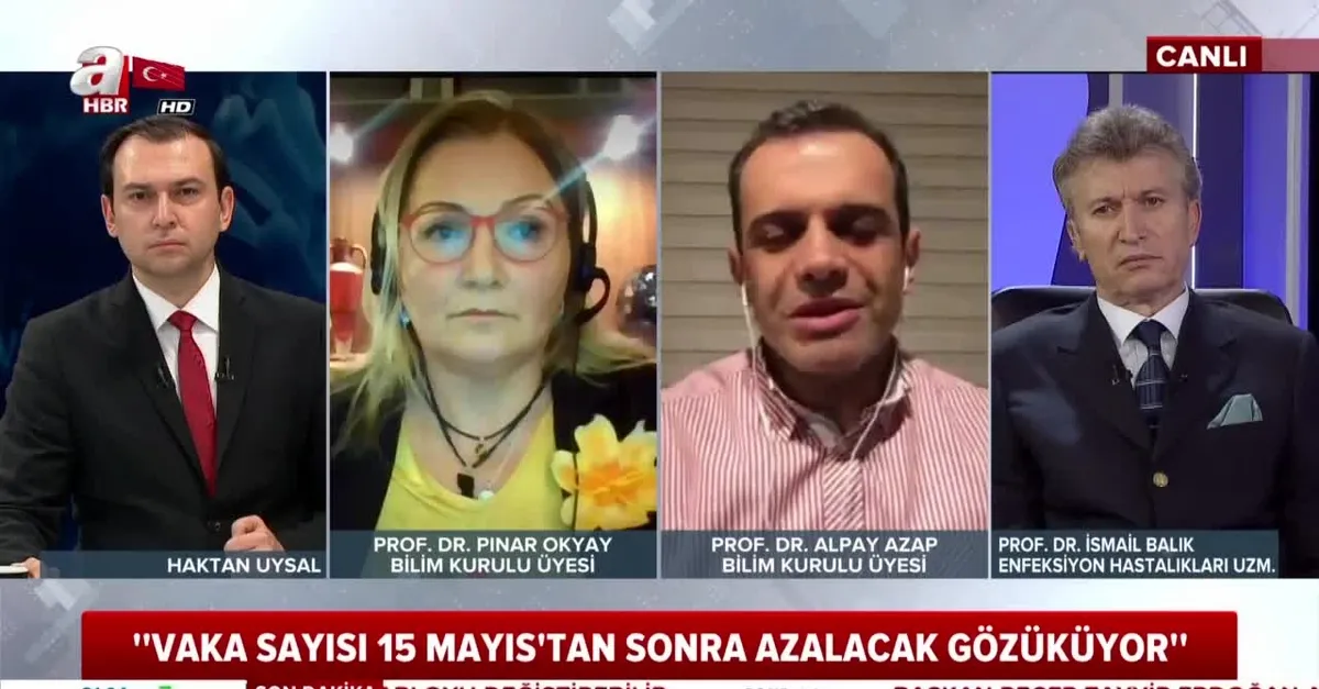 Bilim Kurulu Üyesi Prof. Dr. Alpay Azap A Haber canlı yayınında açıkladı: Kovid-19 salgını 24 ay sürebilir