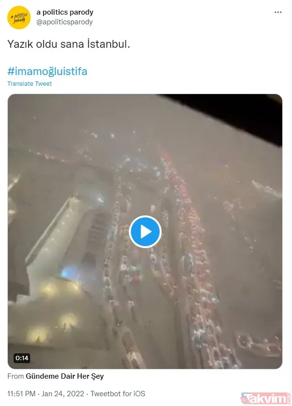 İstanbul'a yağan kar CHP'li İBB'yi sınıfta bıraktı! Vatandaş #imamoğluistifa paylaşımlarıyla isyan ediyor - 16