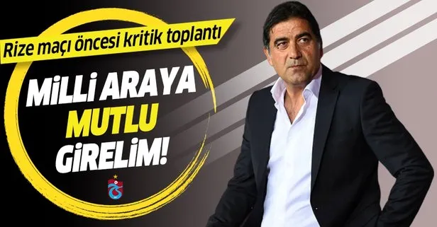 Trabzonspor Teknik Direktörü Ünal Karaman: Araya mutlu girelim