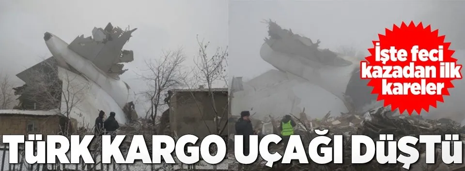 Türk kargo uçağı düştü