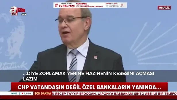 CHP vatandaşa değil, kafasını kuma gömen özel bankalara sahip çıktı!