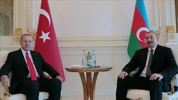 Başkan Erdoğan Azerbaycan Cumhurbaşkanı İlham Aliyev ile görüştü-1