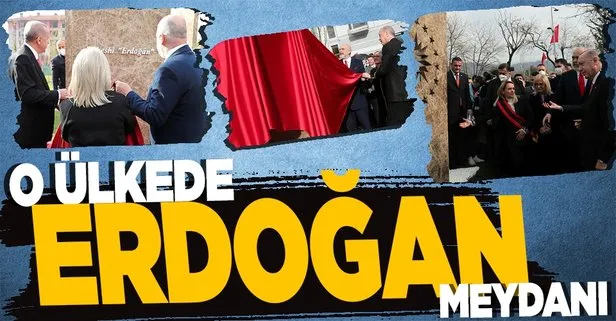 Erdoğan’ın adı Arnavutluk’ta bir meydana verildi