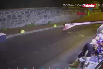 Fatih'te market önünden tüp hırsızlığı