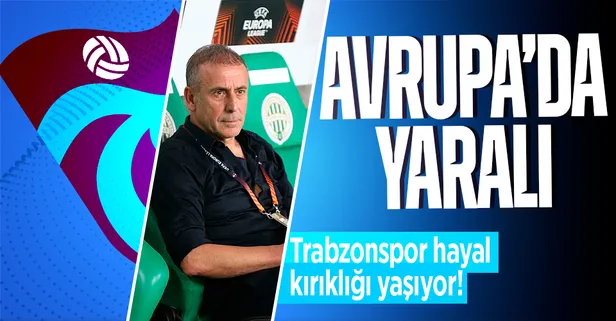 Geçen sezonun şampiyonu Trabzonspor Avrupa'da hayal kırıklığı yaşıyor