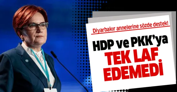 Akşener’den Diyarbakır annelerine sözde destek! HDP ve PKK’ya tek laf edemedi