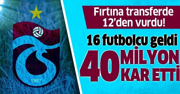 16 futbolcu geldi 40 milyon kar etti!  Daniel Sturridge Trabzon’da