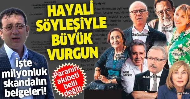 CHP'li Ekrem İmamoğlu'ndan hayali söyleşiyle milyonluk vurgun