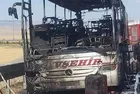 Ankara'da seyir halindeki yolcu otobüsü alev topuna döndü!