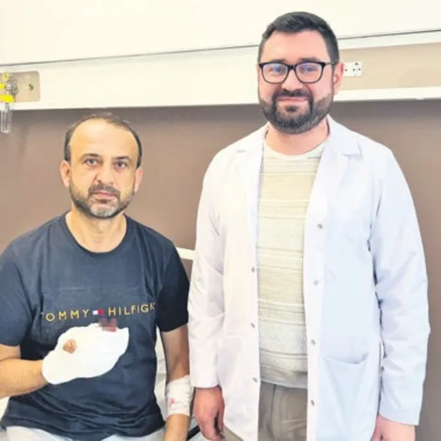 Parmak Türkiye’de kurtarıldı