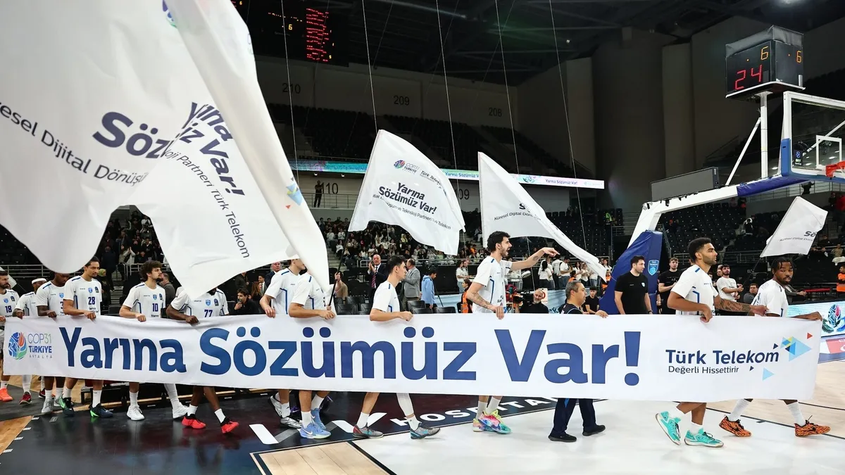Türk Telekom, COP31 mesajını Avrupa basketboluna taşıdı