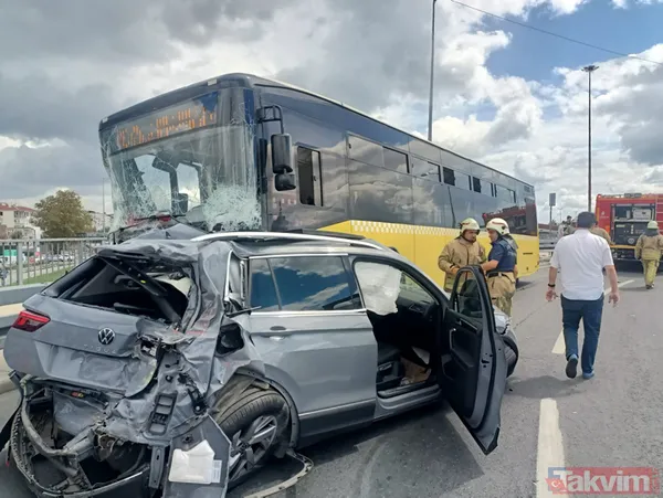 SON DAKİKA: İstanbul Yenikapı'da İETT otobüsü çok sayıda araca çarptı! Yaralılar var - 2