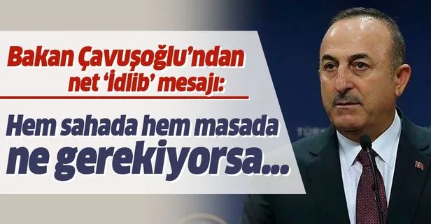 Bakan Çavuşoğlu'ndan Doha'da 'İdlib' açıklaması