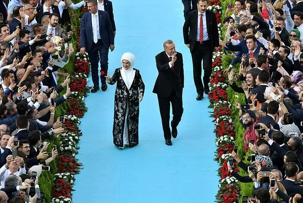 Cumhurbaşkanı Erdoğan Külliye'de yapılan tören ile yeni sistemin ilk Başkan'ı olarak görevine başladı-3