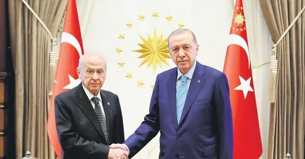 Külliye'de Cumhur İttifakı zirvesi! Başkan Erdoğan ve MHP Genel Başkanı Bahçeli bir araya geldi
