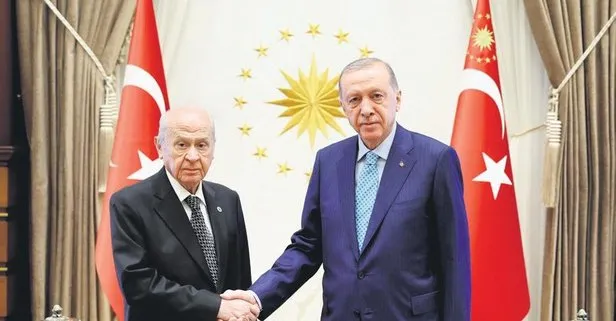 Külliye’de Cumhur İttifakı zirvesi! Başkan Erdoğan ve MHP Genel Başkanı Bahçeli bir araya geldi