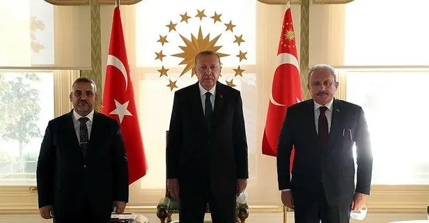 Başkan Erdoğan, Libya Yüksek Devlet Konseyi Başkanı el-Meşri’yi kabul etti