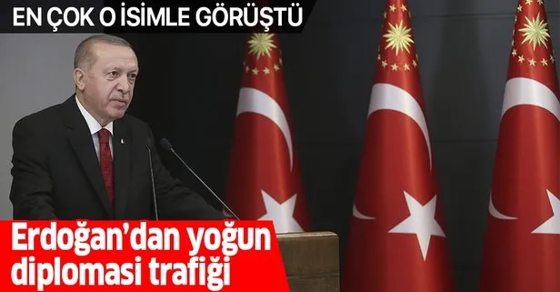 Başkan Erdoğan’dan koronavirüsle mücadele sürecinde yoğun diplomasi trafiği! En çok görüştüğü lider Putin oldu