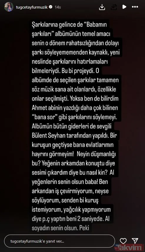 Ferdi Tayfur’dan kızı Tuğçe Tayfur'a rest! Soyadını kullanmasını yasakladı! Gözdağı verdi! İbrahim Tatlıses ve Özcan Deniz’in ardından... - 11