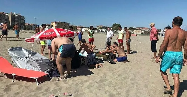 Sakarya'da plajda faciayı yaşadılar!