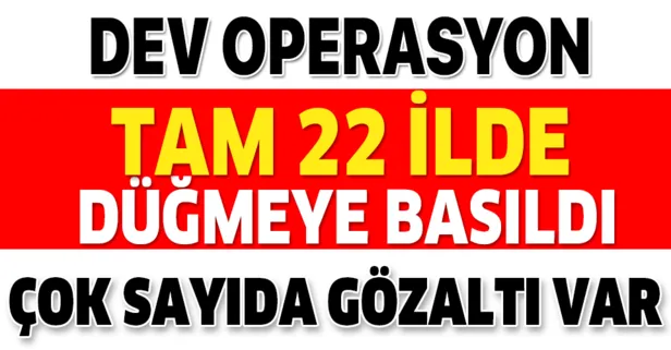 Ankara merkezli dev FETÖ operasyonu! Çok sayıda gözaltı kararı