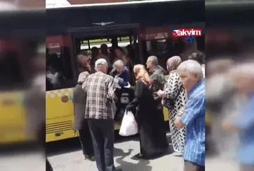 İETT otobüsünde kavga!