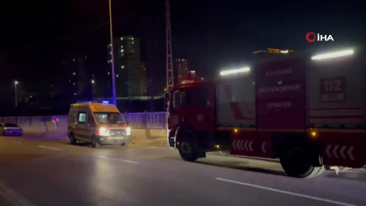 Kayseri’de baraka yangını!