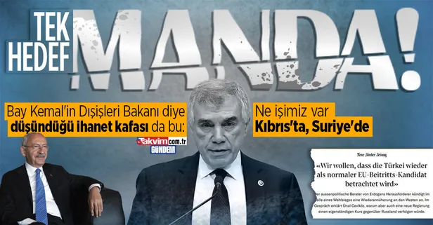 Kılıçdaroğlu'nun danışmanı Ünal Çeviköz, Almanlara öttü! Kıbrıs'a dil uzattı, Kandil'e selam çaktı