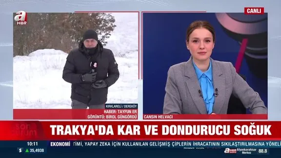 Trakya’da kar ve dondurucu soğuk!