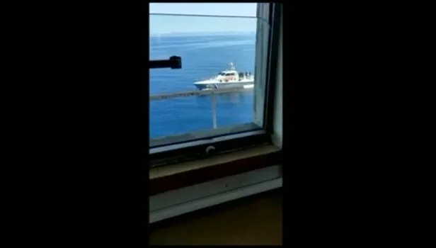 Yunanistan'dan uluslararası sularda “Anatolian” gemisine taciz ateşi! İşte saldırı anı