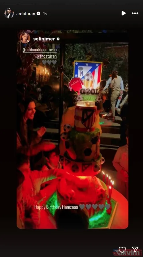 Ancak Doğum Gününden Paylaşılan Fotoğraflarda En Çok Dikkat Çeken Şey Hamza Arda'nın Dev Pastası Oldu.