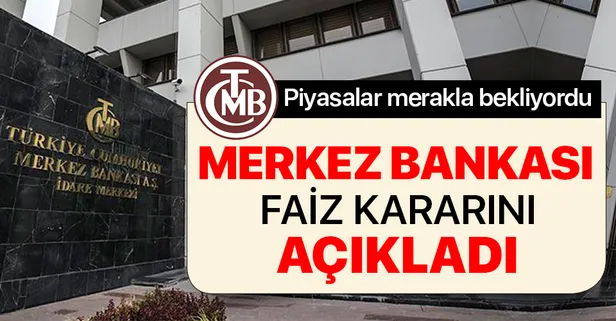 Son dakika: Merkez Bankası faiz kararını açıkladı
