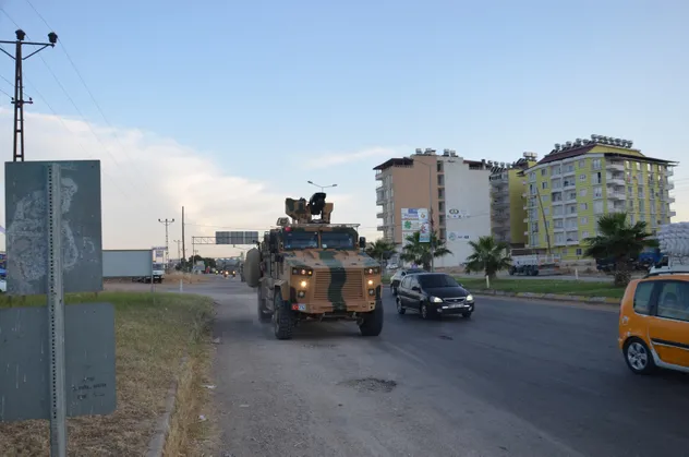 Suriye sınırına askeri sevkiyat