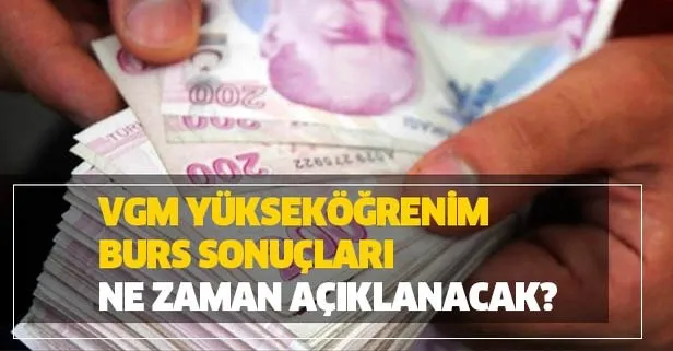 VGM’den burs duyurusu geldi mi?