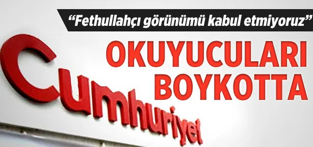 Cumhuriyet’e okuyucularından yazılı tepki