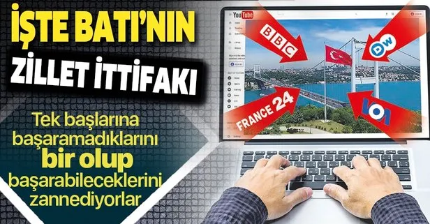 Batı’nın dört büyük medya kuruluşu bir araya gelerek Türkiye’ye karşı Youtube’dan ortak yayına geçti