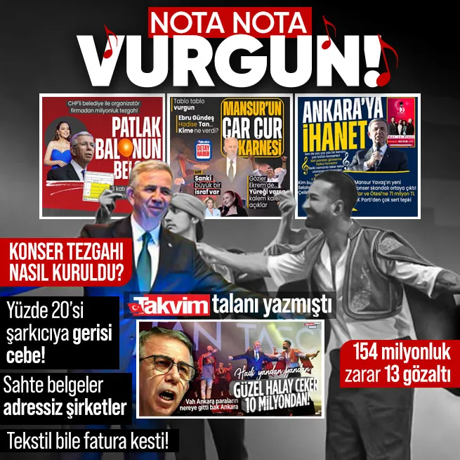 Son dakika: CHPli ABBde konser vurgunu! 13 gözaltı... Kime ne kadar para verildi? Sahte faturalar, sahte adresli şirketler akraba ilişkileri...