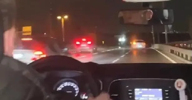 Adım adım kaza! D -100'de ilerlerken ortalık karıştı... Her şey kamerada