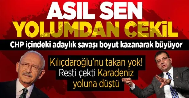 CHP’deki adaylık savaşı büyüyor! Ekrem İmamoğlu’ndan Kılıçdaroğlu’na ’Asıl sen yolumdan çekil’ mesajı