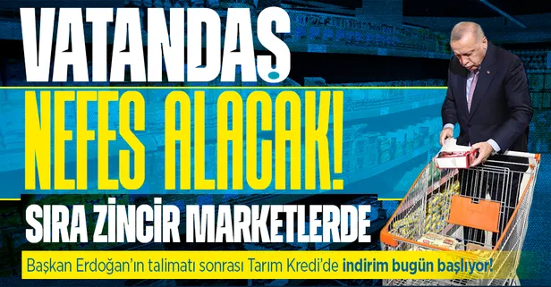 Başkan Erdoğan'ın talimatı sonrası Tarım Kredi'de indirim başlıyor!