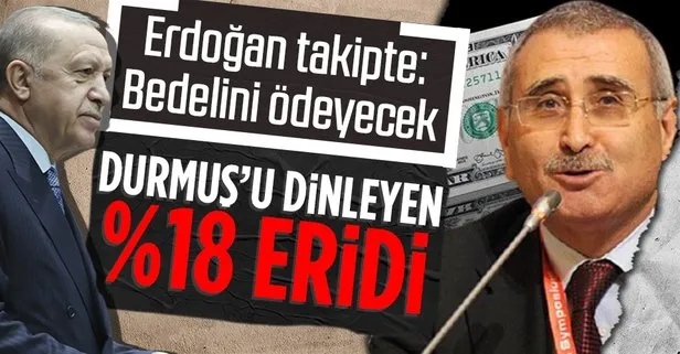 Akşener’in ekonomisti Durmuş Yılmaz alım fırsatı diye dolara yönlendirdiği vatandaşları yüzde 18 zarar ettirdi!