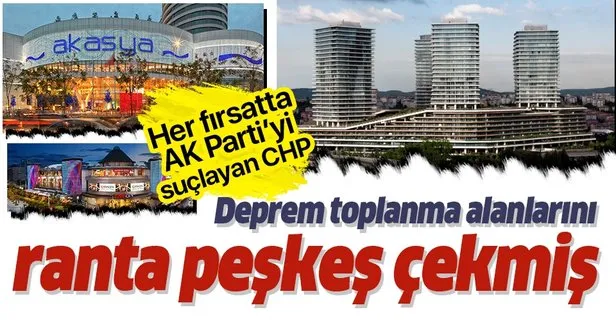 CHP’li belediyeler toplanma alanlarını ranta peşkeş çekmiş!