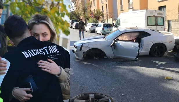 Youtuber Enes Batur kaza yaptı! Ölümden dönen Batur ve Ecenaz Üçer'in kazadan dakikalar sonrası yaşadıkları panik kamerada