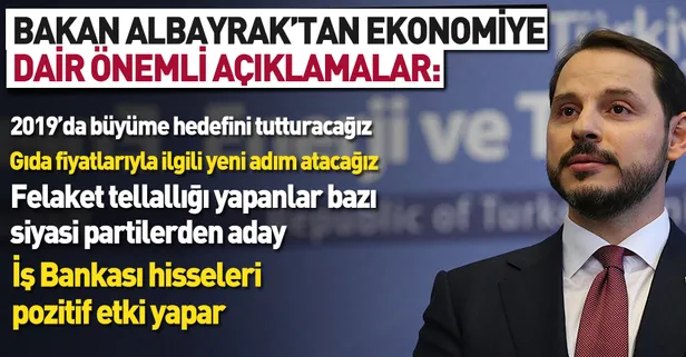 Bakan Albayrak'tan ekonomiye dair önemli açıklamalar