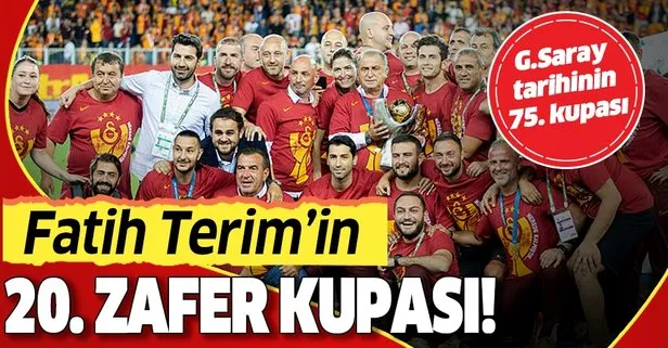 Fatih Terim’in 20. zafer kupası! Galatasaray’ın müzesindeki kupa sayısı 75’e çıktı