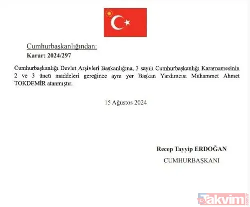 Başkan Erdoğan imzaladı: Atama kararları Resmi Gazete'de! Emniyet Genel Müdürlüğü ve Jandarma Genel Komutanlığı'na yeni isimler - 27