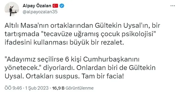 6'lı masanın küçük ortağı seviyeyi magmaya indirdi! Gültekin Uysal'dan Ümit Özdağ'a ağır hakaret: Tecavüze uğramış çocuk...-6