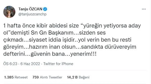 chpli-tanju-ozcandan-delidir-ne-yapsa-yeridir-dedirten-aciklama-kilicdarogluna-yuklendi-yol-verin-hazirim-yene-1654535504206.jpeg CHP'li Tanju Özcan'dan "delidir, ne yapsa yeridir" dedirten açıklama! Kılıçdaroğlu'na yüklendi: "Yol verin, hazırım, yenerim"-2